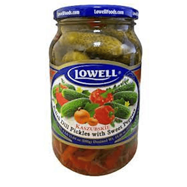 Marinated Polish Dill Pickles with Sweet Peppers – 31.04 oz (880gr)